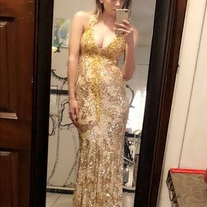 Cassandra Stone Sequin Dress Size 0